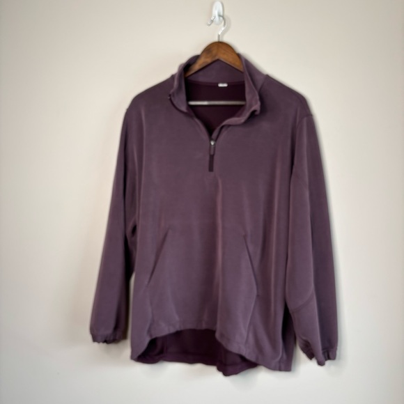 Lululemon Softstreme Half-Zip *Long Sequoia Purple Large - Picture 10 of 10